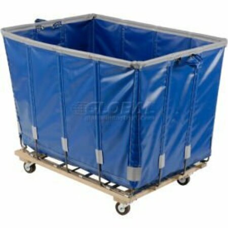 CR DANIELS  DANDUX Dandux Vinyl Basket Bulk Truck 400720G12U-3S 12 Bushel - Blue 400720G12U-3S